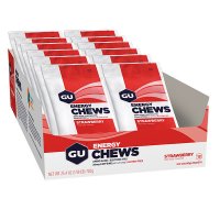Коробка конфет жевательных GU Energy Chews, клубника, 12шт