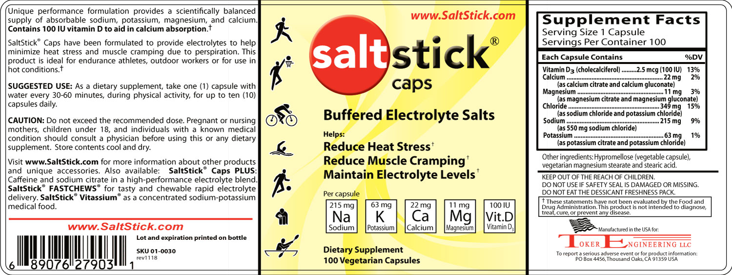 Солевые таблетки SaltStick Caps (3 шт)