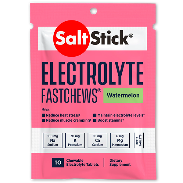 Жевательные солевые таблетки SaltStick Fastchews, арбуз (10 шт)