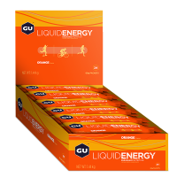 Коробка гелей GU Liquid Energy, апельсин, 24шт