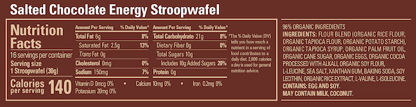 Вафли GU Energy Stroopwafel, соленый шоколад 1 шт